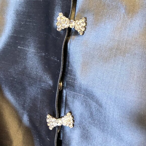 Ideas by Barbara Jacket and Skirt Formal Silver/Gray 7233 Size M NWT - Picture 9 of 10